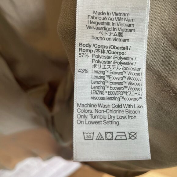 Madewell Darted Button-Up Shirt in Satin Matchstick Size 20W Holiday Career - Picture 6 of 13